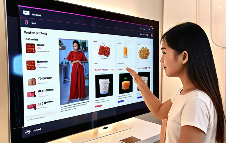 **
    "A vibrant and personalized digital shopping experience on a large, transparent screen in a modern, cozy Thai home. A young Thai woman is interacting with an e-commerce interface, where product recommendations and promotions appear seamlessly tailored to her, highlighted by subtle, glowing AI algorithms connecting to data streams. The scene conveys a sense of ease, intuition, and a smart, user-centric online interaction, showing AI truly understanding user preferences."

2.  **Prompt for